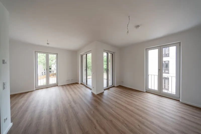 Neubauwohnung mit Fußbodenheizung und Balkon Erstebug / WBS 220 erforderlich — photo 1